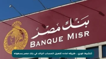 تنشيط فوري.. طريقة إعادة تفعيل الحساب الراكد في بنك مصر بسهولة